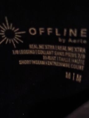 OFFLINE by Aerie Black Highrise Short Athleisure Pants